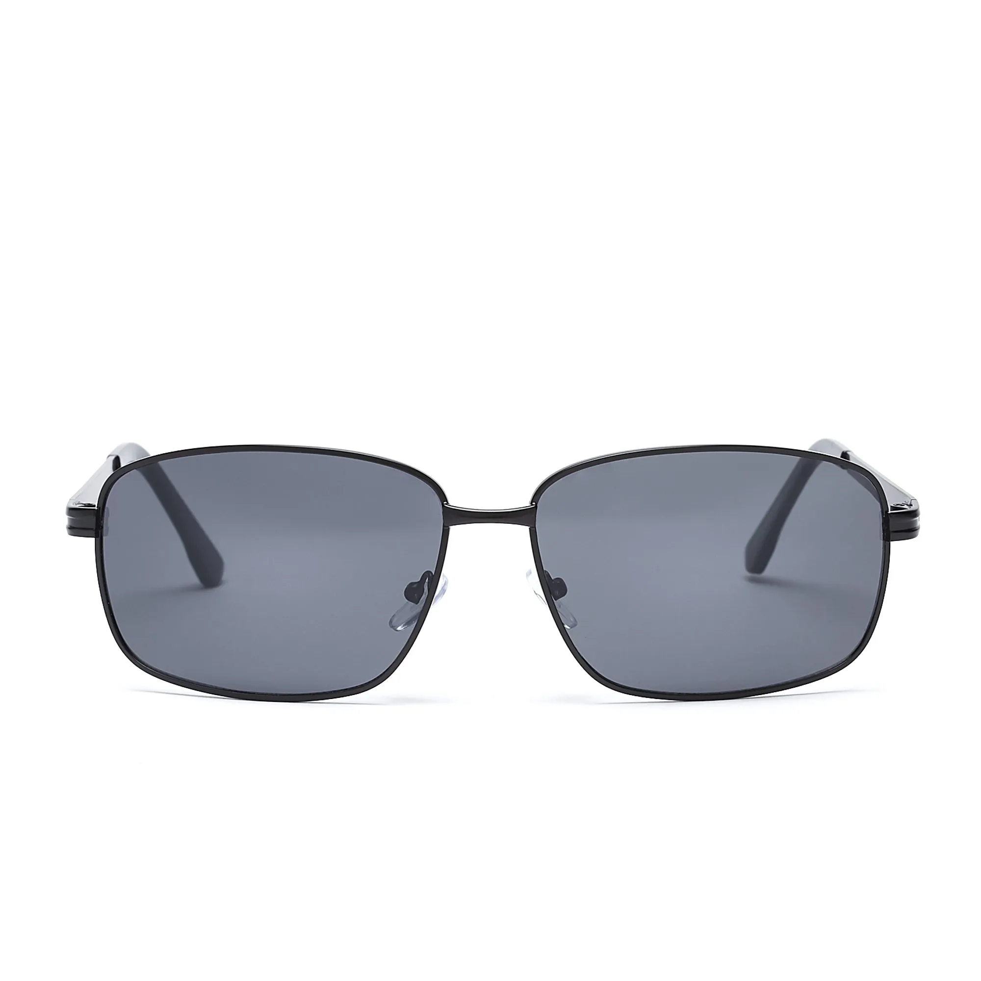 LUKAS (Size 62) UV-Protected Mens Rectangular Sunglasses