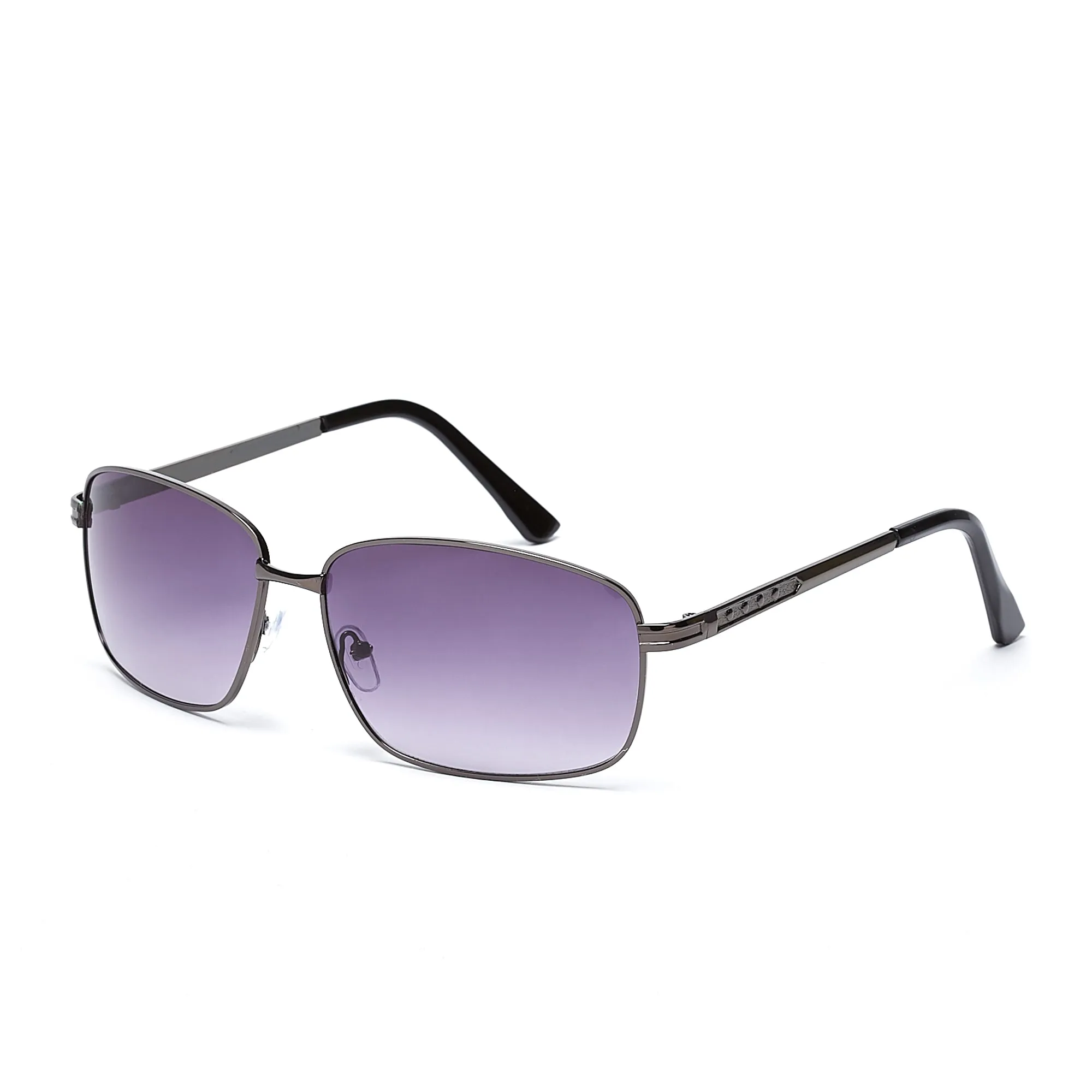 LUKAS (Size 62) UV-Protected Mens Rectangular Sunglasses