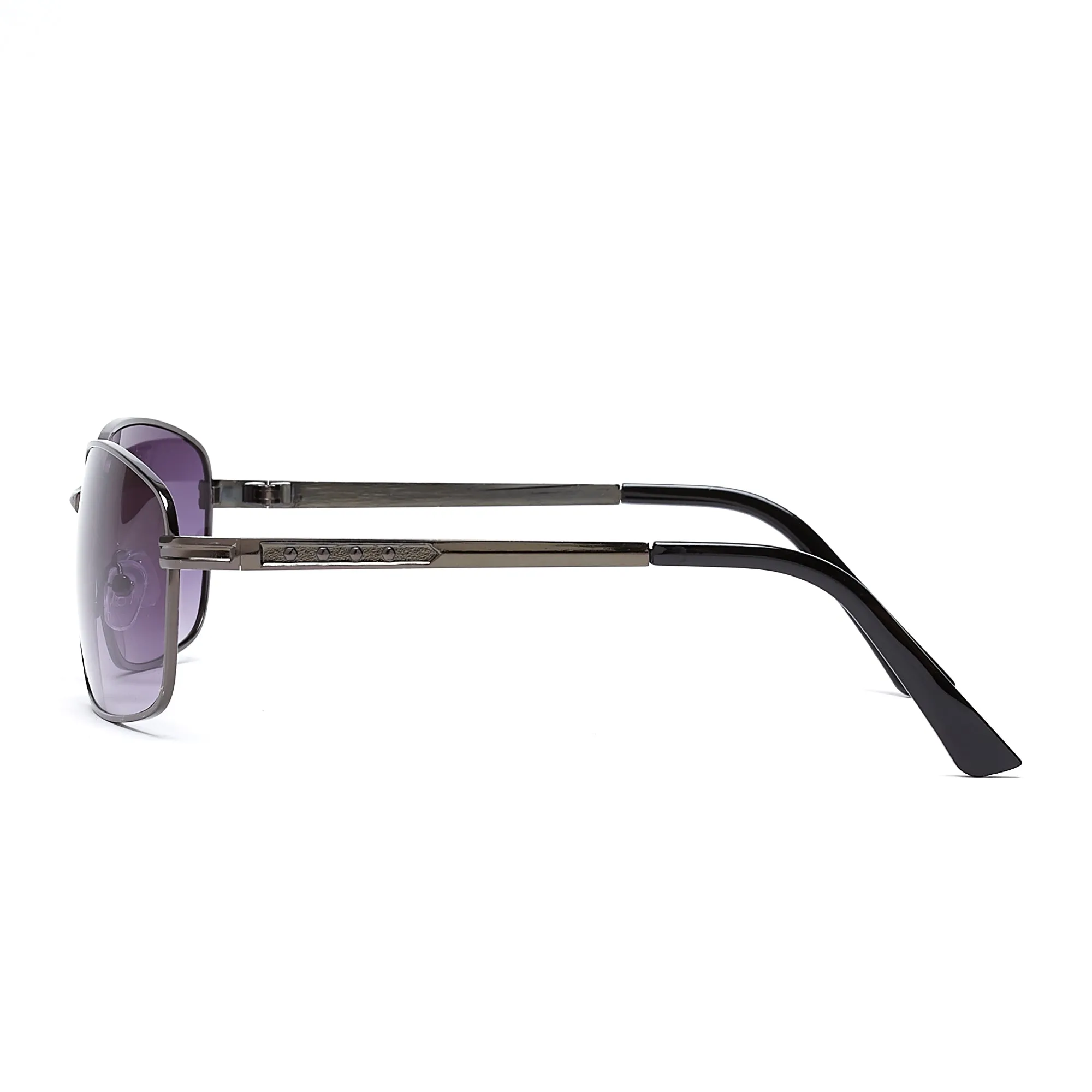 LUKAS (Size 62) UV-Protected Mens Rectangular Sunglasses