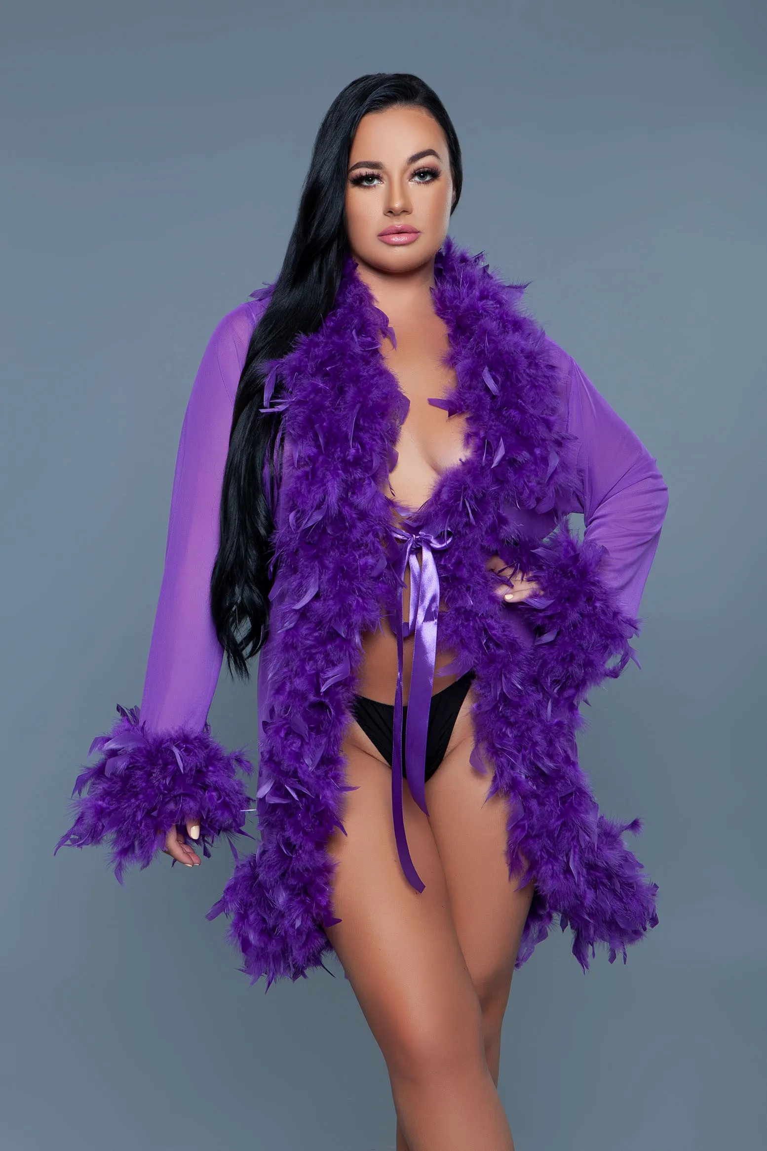 Lux Feather Robe