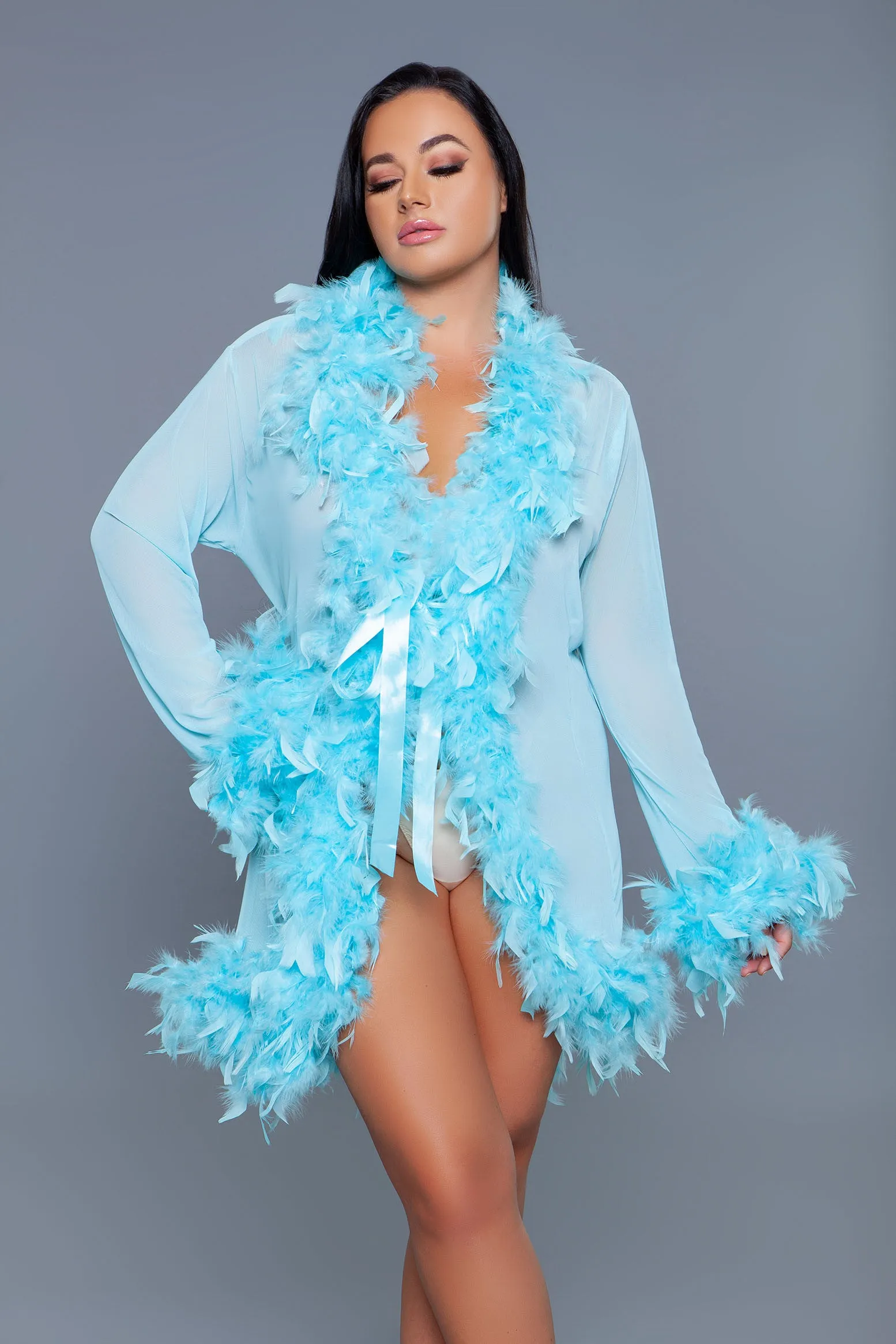 Lux Feather Robe