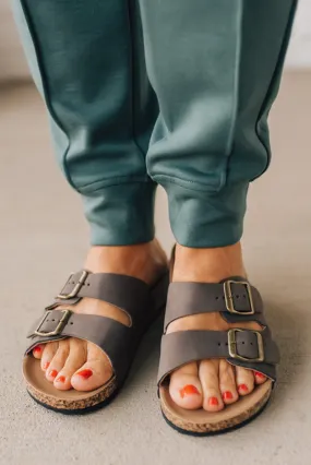 Maura Double Strap Slides