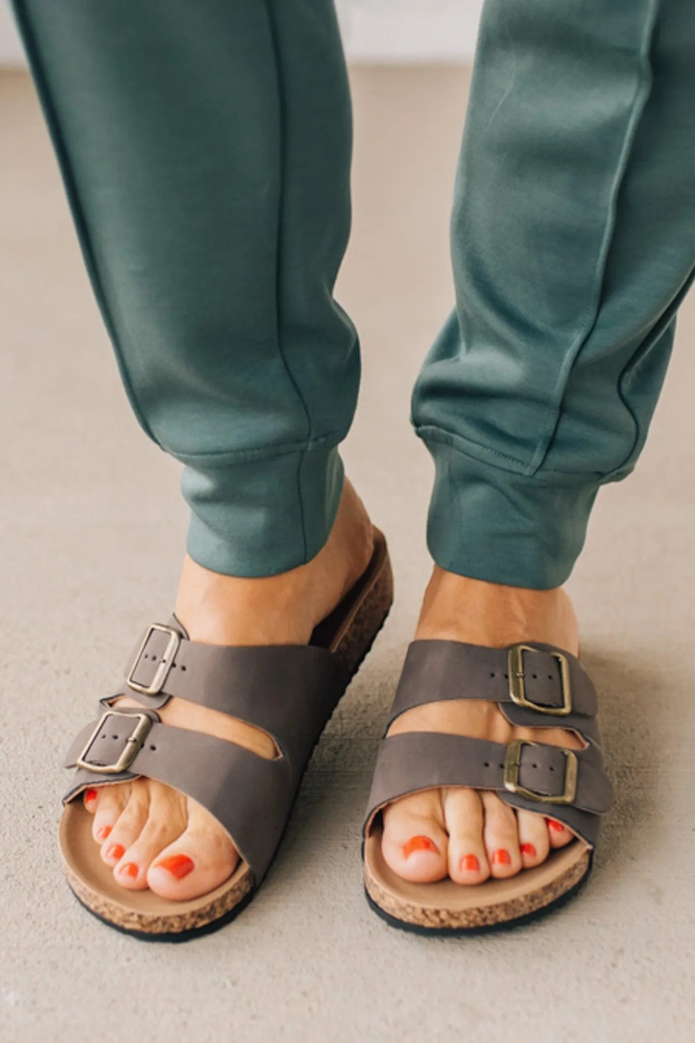 Maura Double Strap Slides