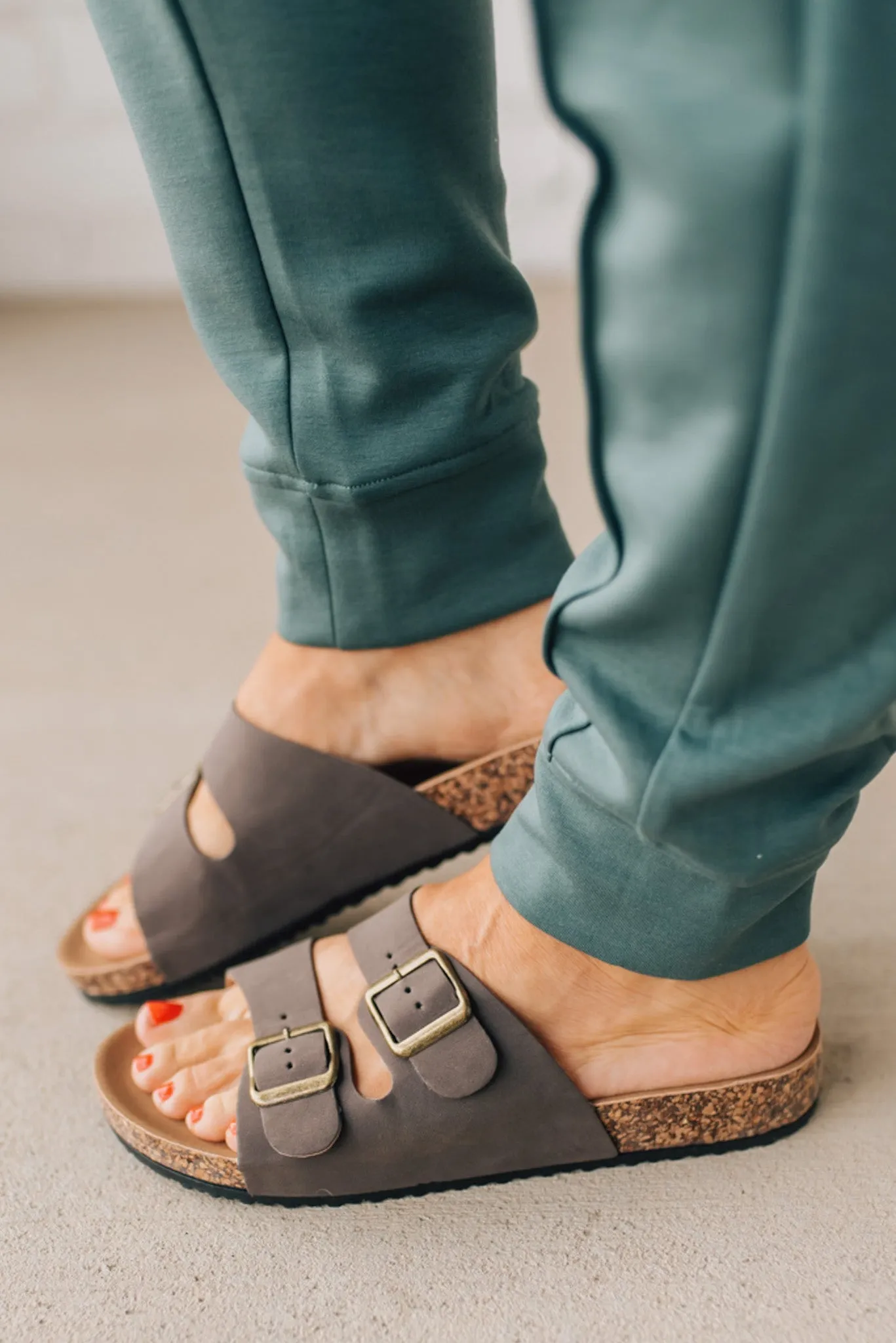 Maura Double Strap Slides