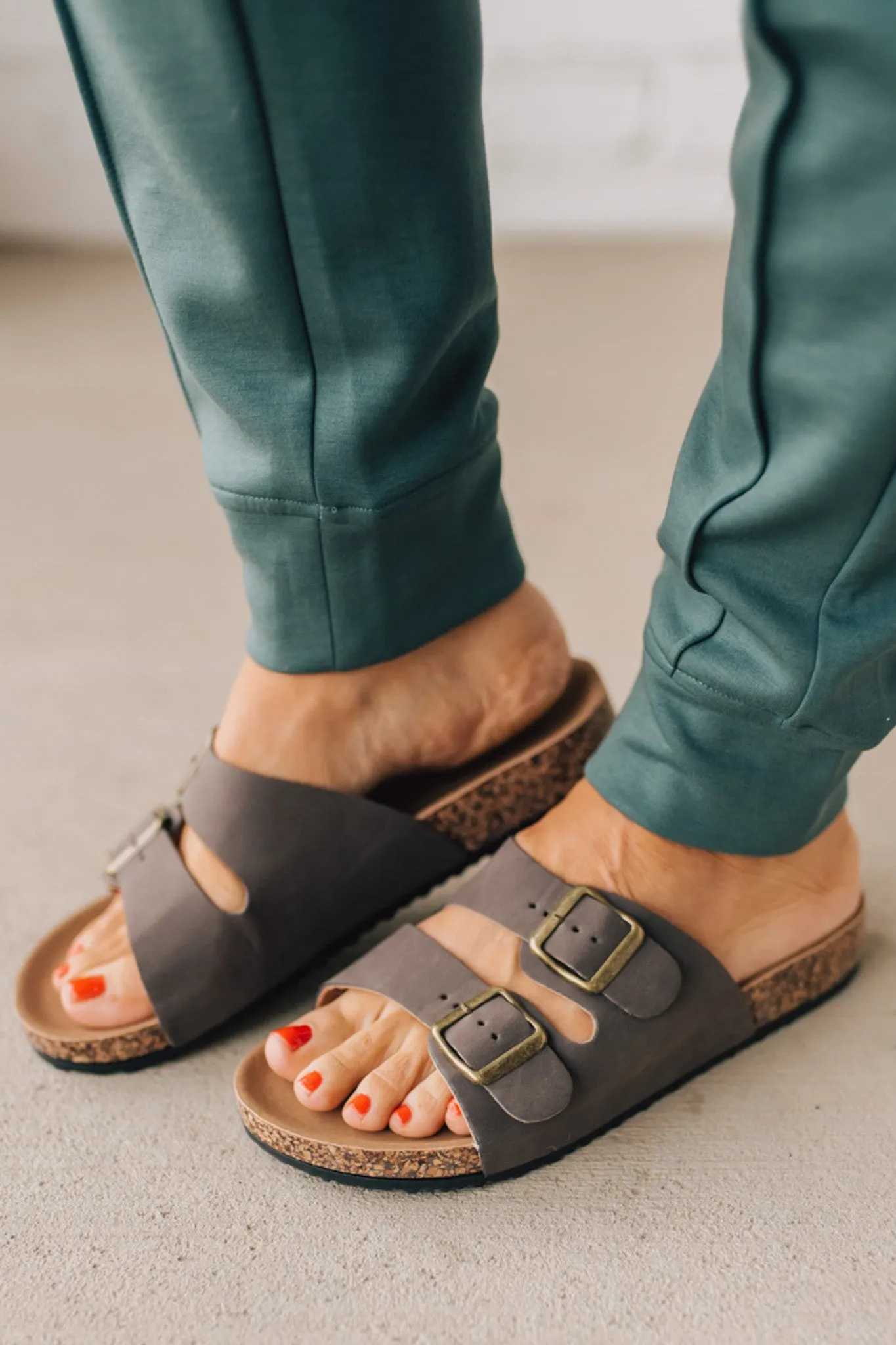 Maura Double Strap Slides