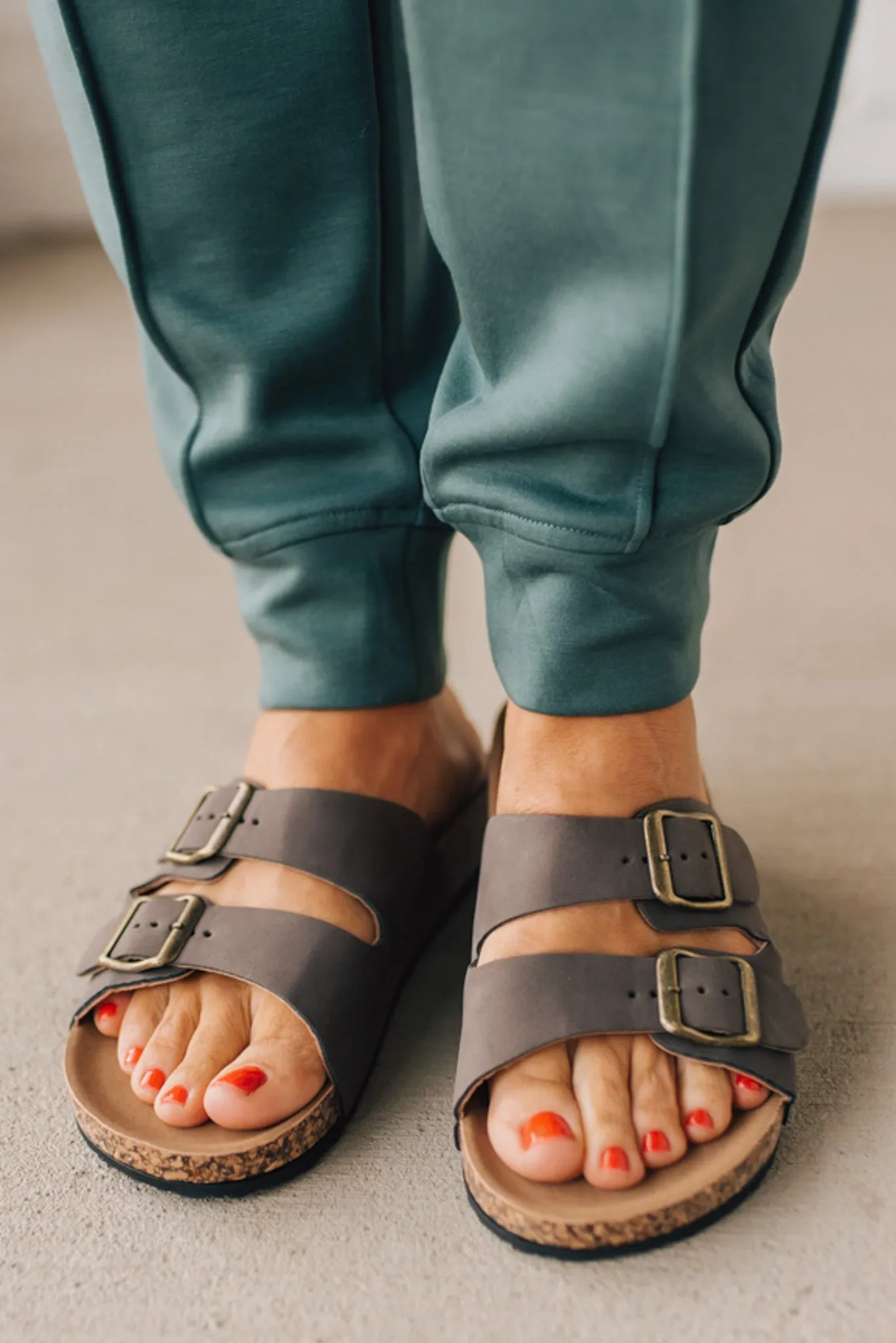 Maura Double Strap Slides