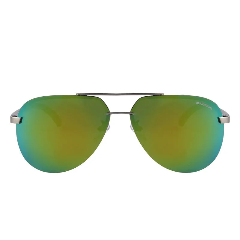 Men 100% Polarized Aluminum Alloy Frame Sunglasses Fashion Men's Driving Sunglasses High quality
