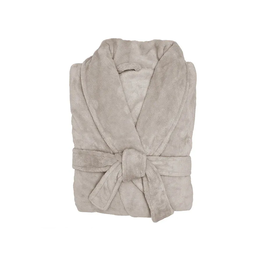 Microplush Bathrobe Stone