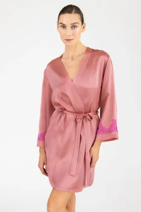 MORGAN ICONIC SHORT SILK ROBE