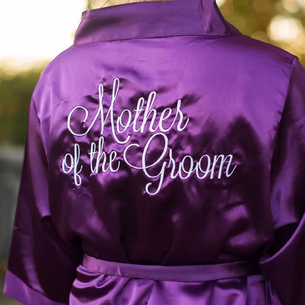 Mother of the Groom Satin Robe