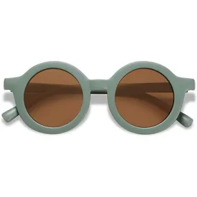 My Little Sunnies Round Retro Sunglasses Succulent Green Matte