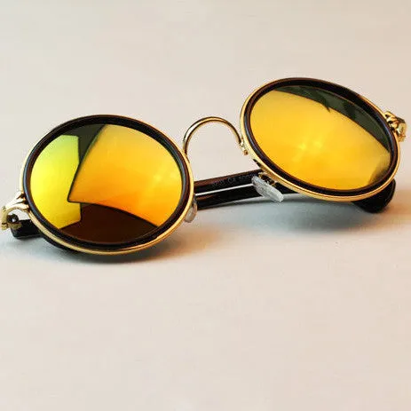 New Fashion glasses Women men Fashion retro roundness colours Sunglasses summer glasses