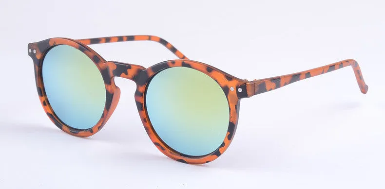 New Fashion Sunglasses Women Classic Round Shaped Sun Shades glasses Men Mirrored Gradient Sun Glasses