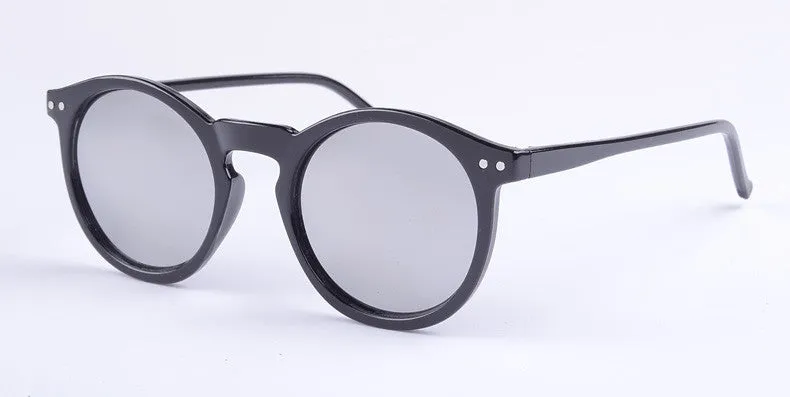 New Fashion Sunglasses Women Classic Round Shaped Sun Shades glasses Men Mirrored Gradient Sun Glasses