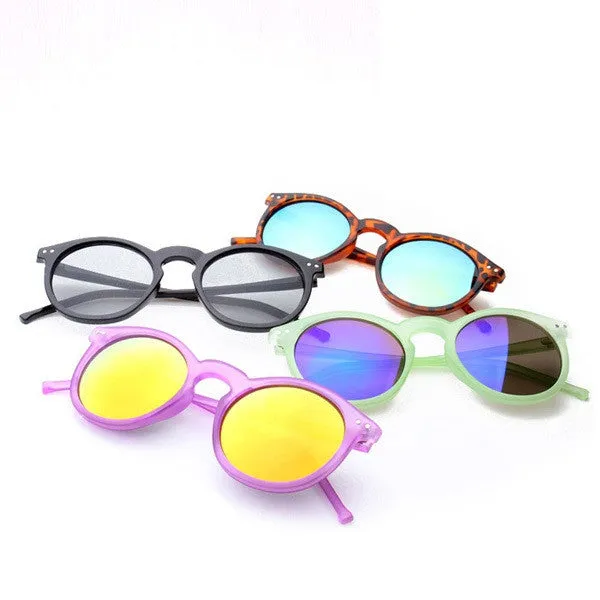 New Fashion Sunglasses Women Classic Round Shaped Sun Shades glasses Men Mirrored Gradient Sun Glasses