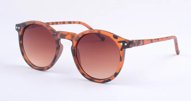 New Fashion Sunglasses Women Classic Round Shaped Sun Shades glasses Men Mirrored Gradient Sun Glasses