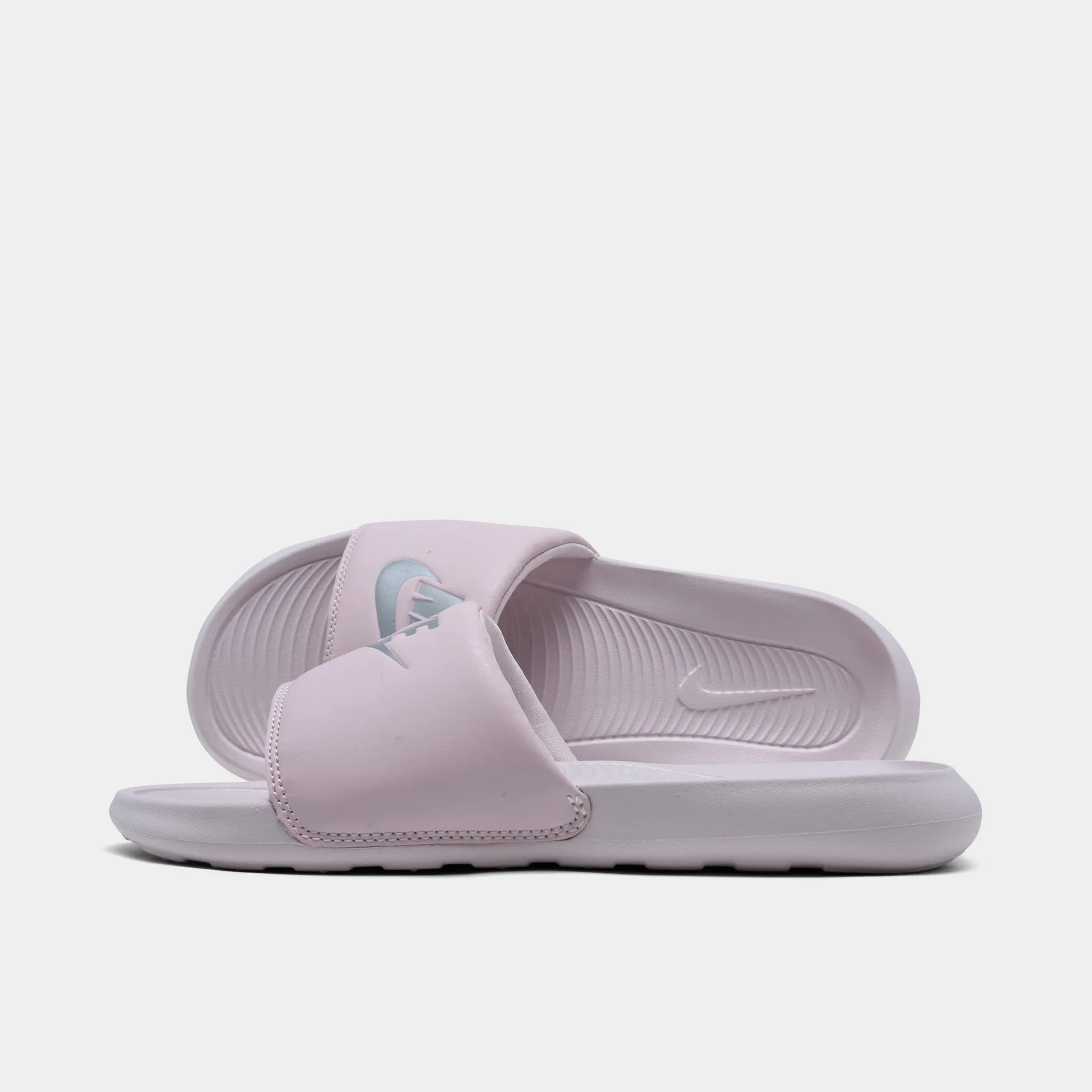 Nike Women's Victori One Slide Sandals Barely Rose / Metallic Silver - Barely Rose