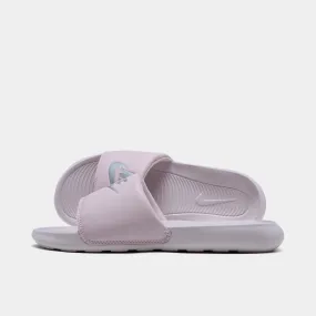 Nike Women's Victori One Slide Sandals Barely Rose / Metallic Silver - Barely Rose
