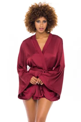 Oh La La Cheri Mirielle Wide Sleeves Short Robe