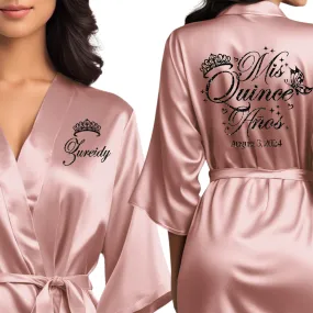 Personalized Misty Mauve Mis Quince Años Robes