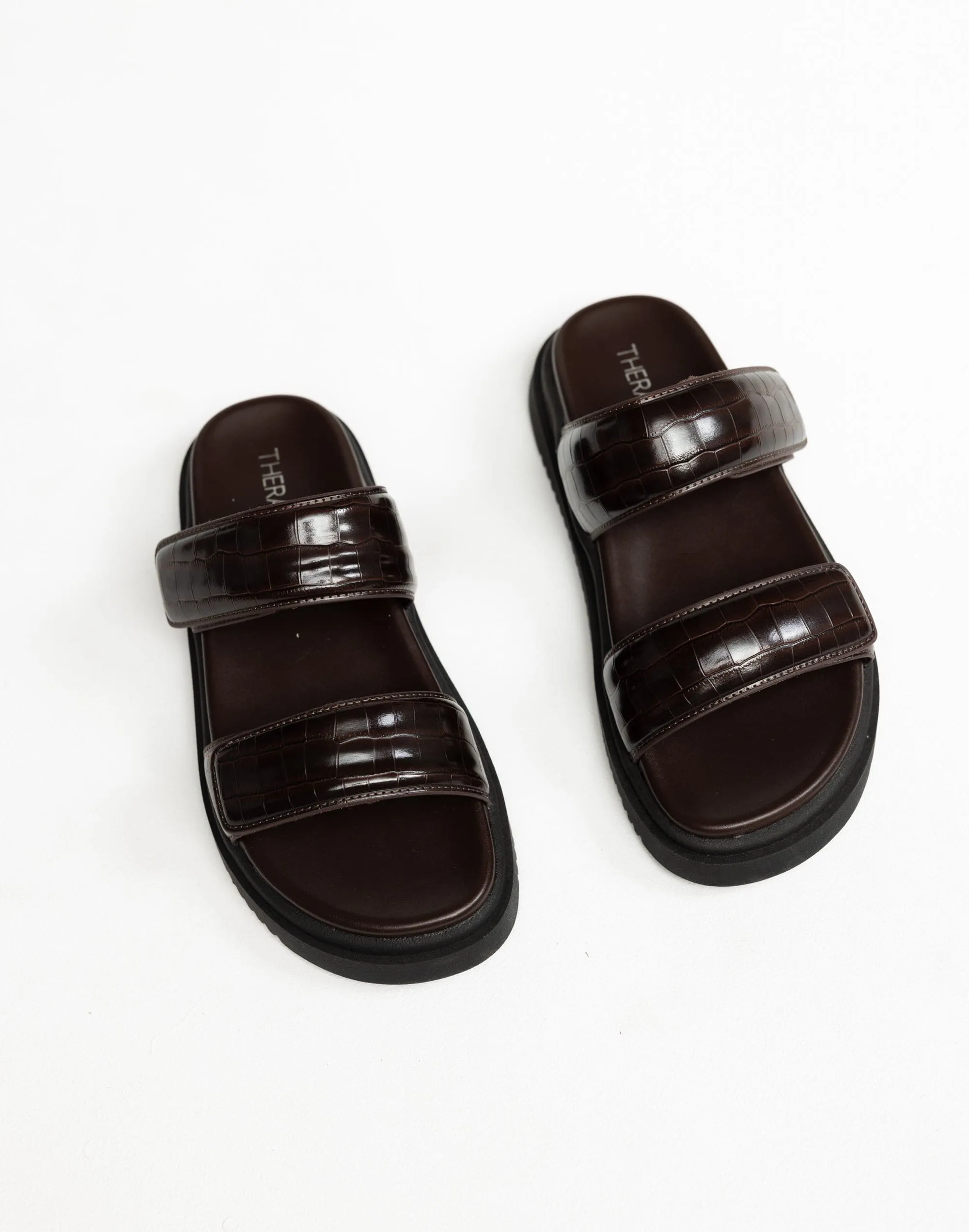 Pivot Slides (Chocolate Croc) - By Therapy