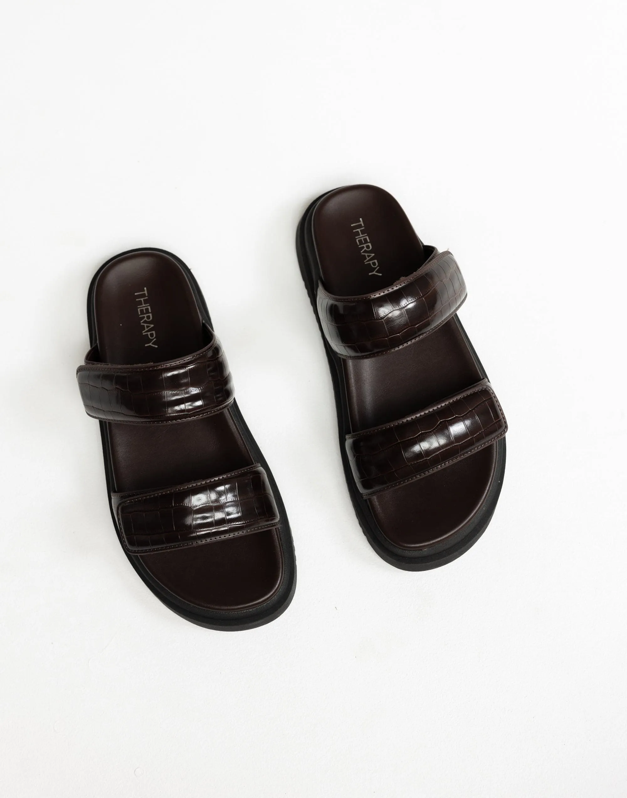 Pivot Slides (Chocolate Croc) - By Therapy