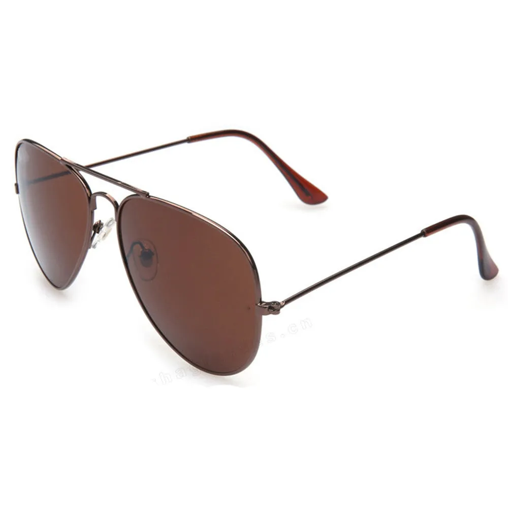 Polarized Sunglasses Aviator Summer Accessories UV400 Protection Glasses Oculos De Sol Gold Frame Gradient Tea Color Lens