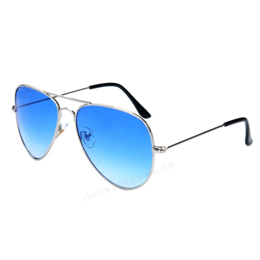 Polarized Sunglasses Aviator Summer Accessories UV400 Protection Glasses Oculos De Sol Gold Frame Gradient Tea Color Lens