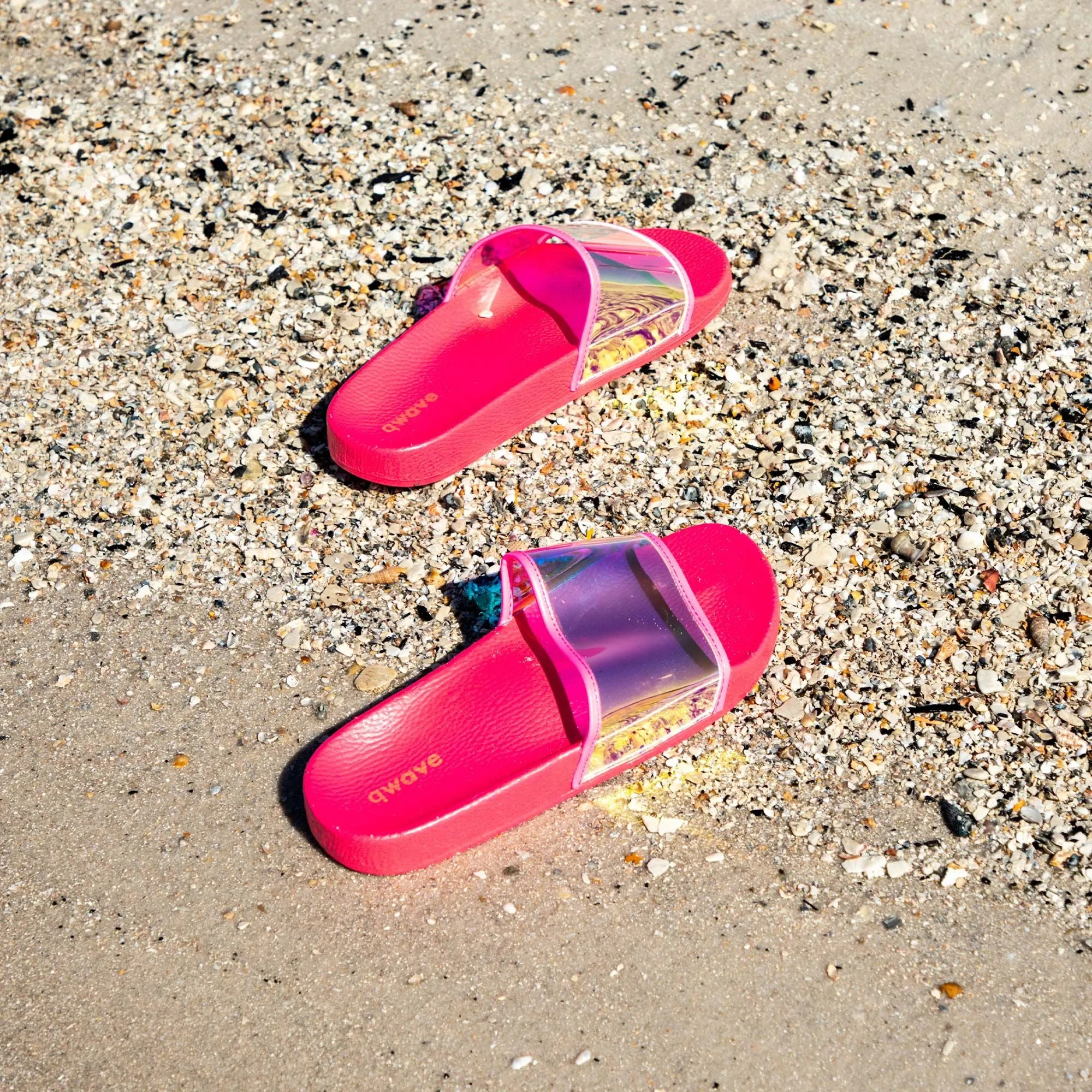 Qwave Ladies' Iridescent Slides