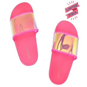 Qwave Ladies' Iridescent Slides