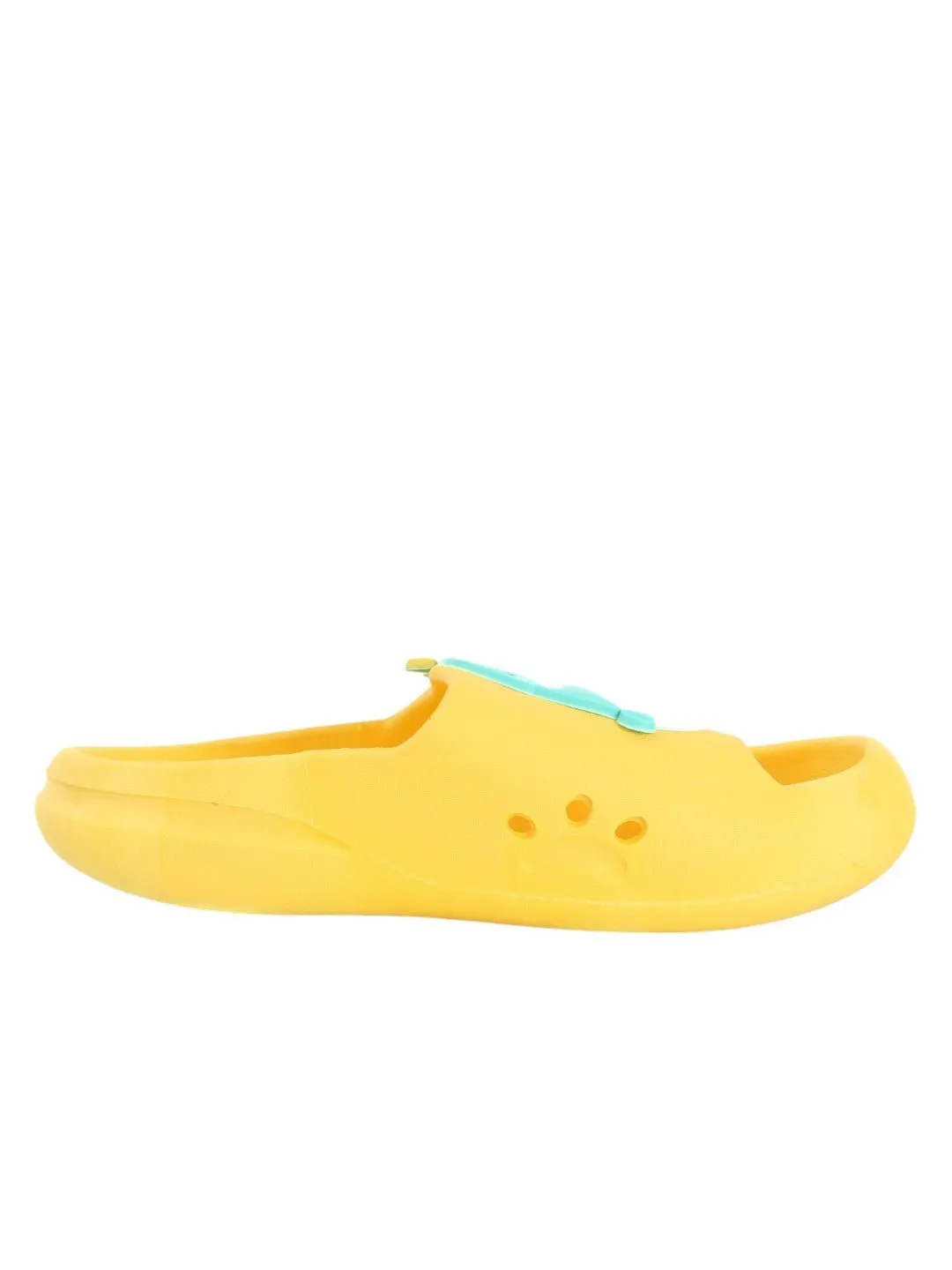 Roaring Fun Dino Applique Slides - Sunny Yellow