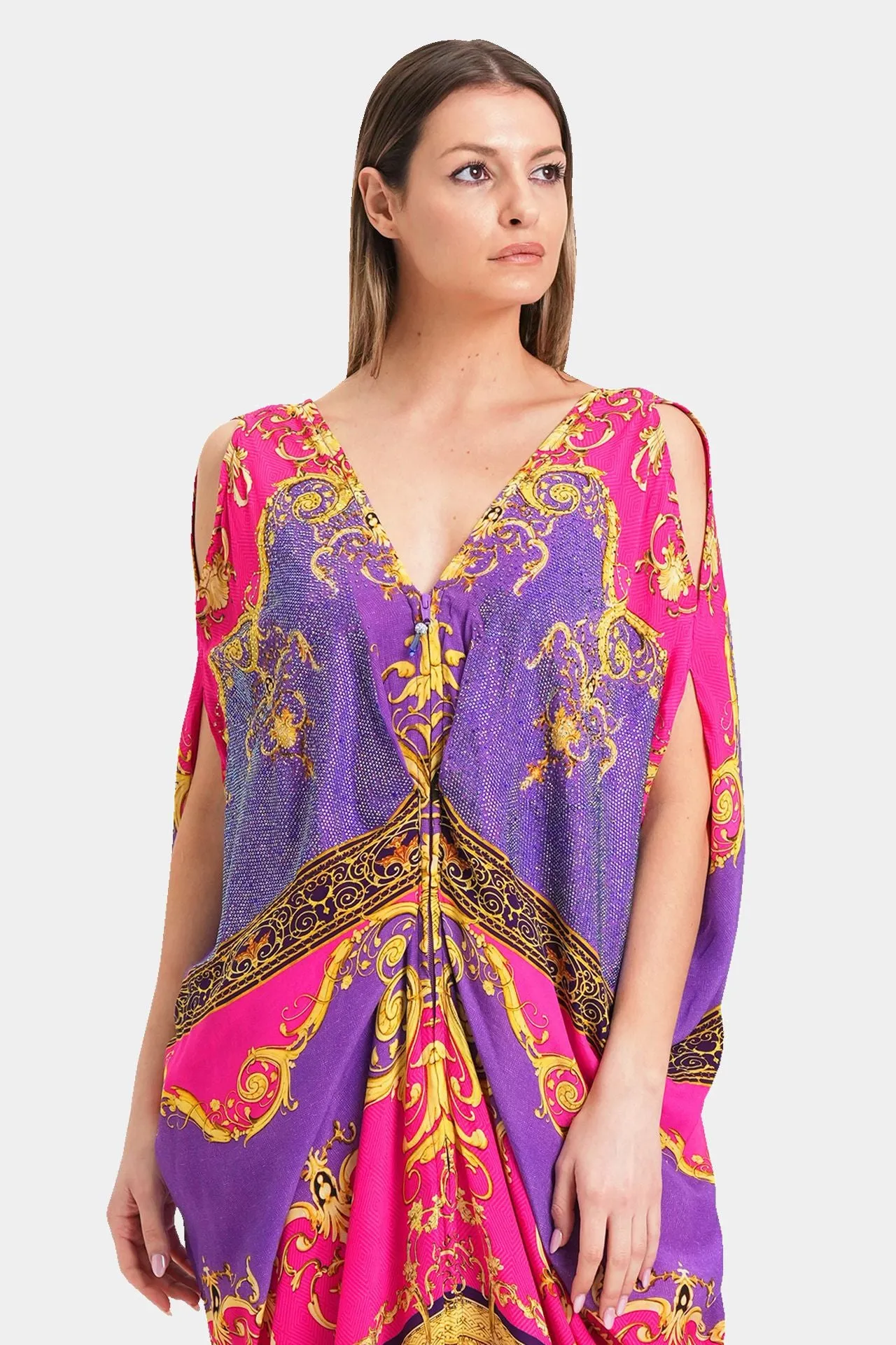 Ruched Drape Gown