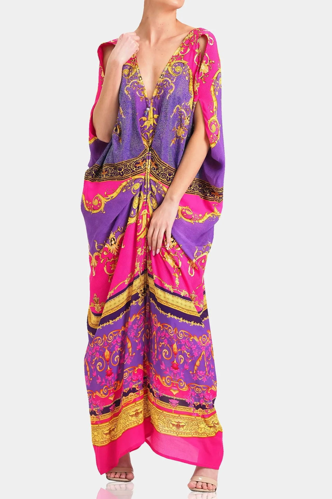 Ruched Drape Gown