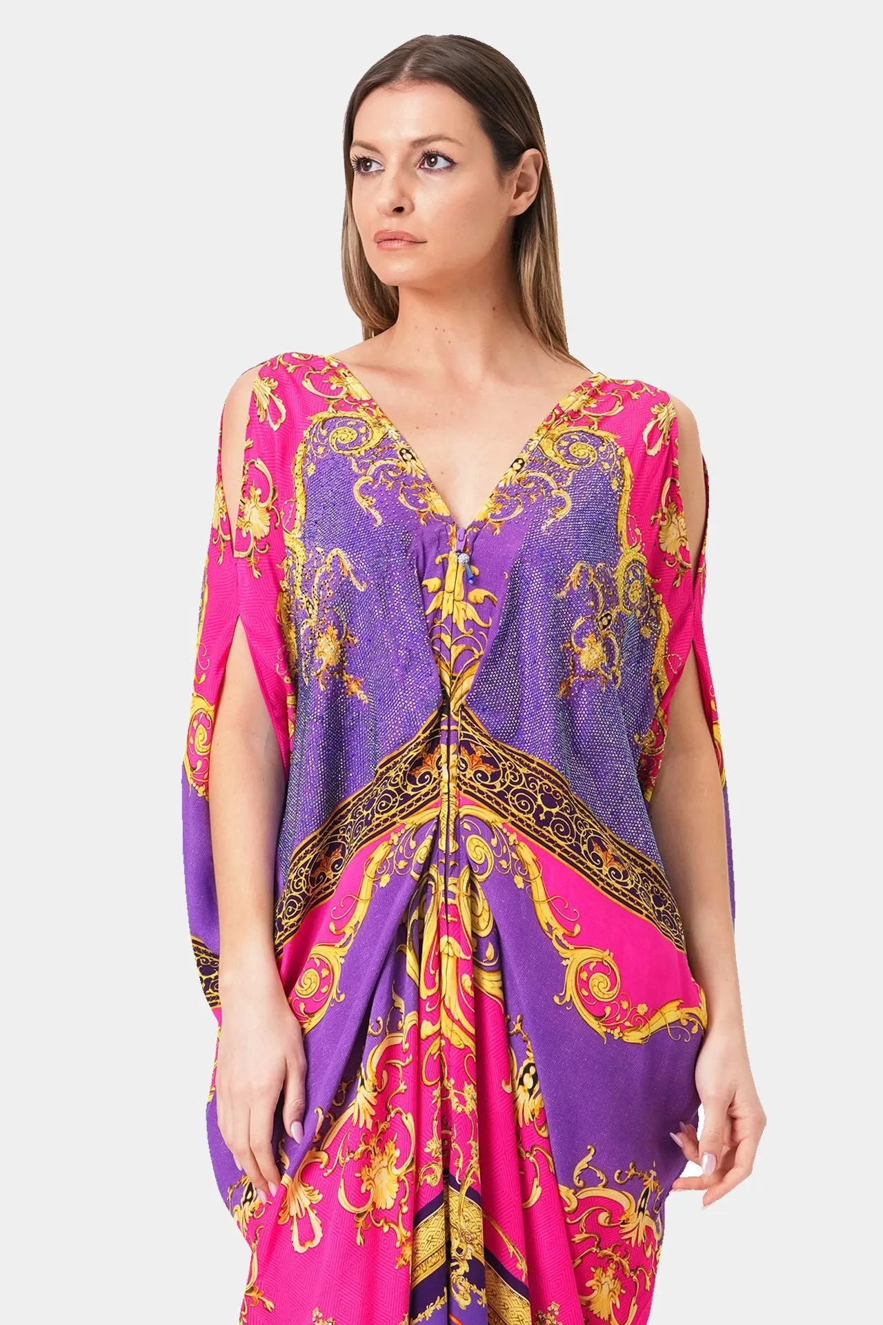 Ruched Drape Gown