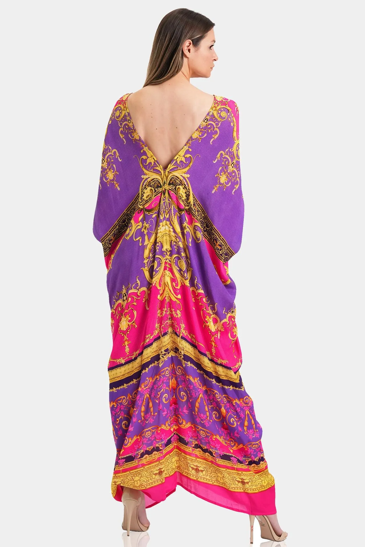 Ruched Drape Gown