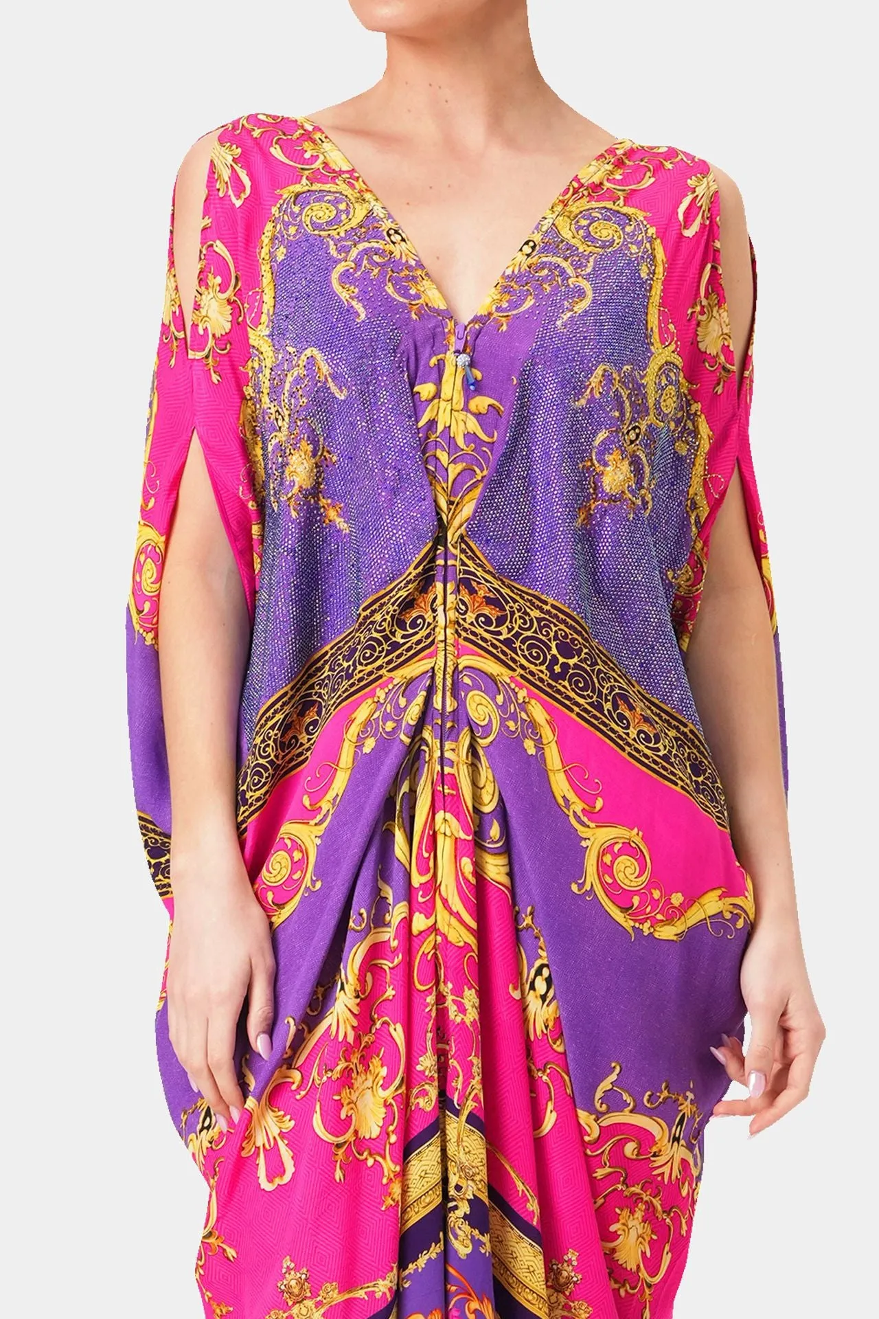 Ruched Drape Gown