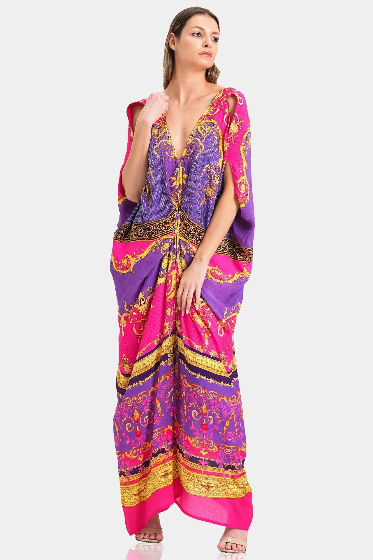 Ruched Drape Gown