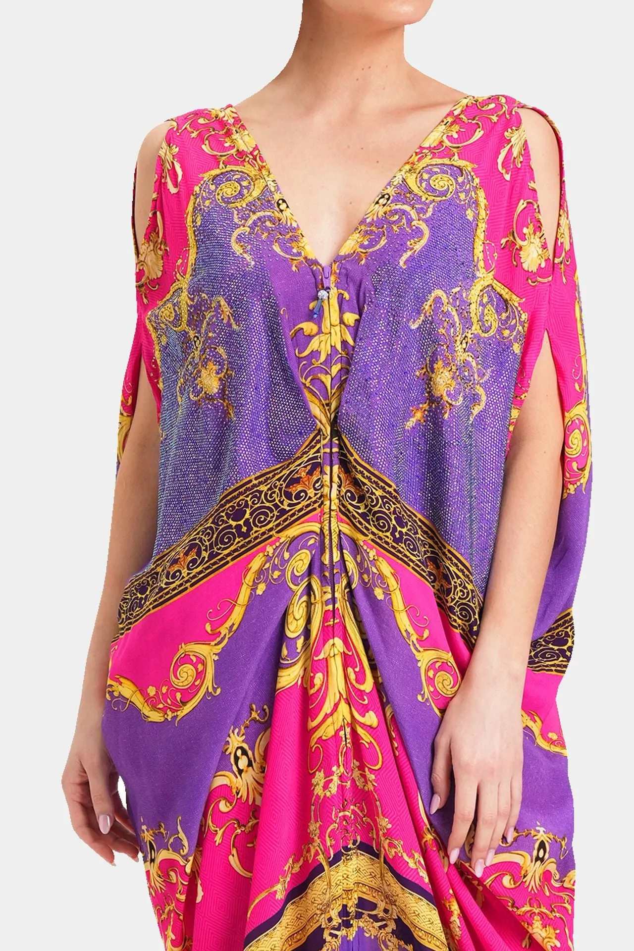 Ruched Drape Gown