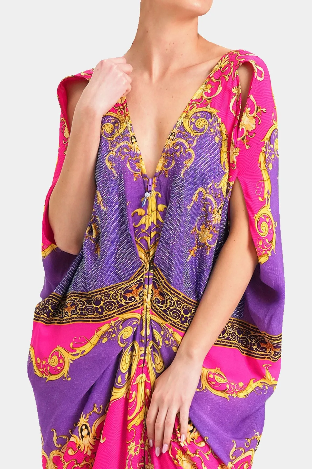 Ruched Drape Gown