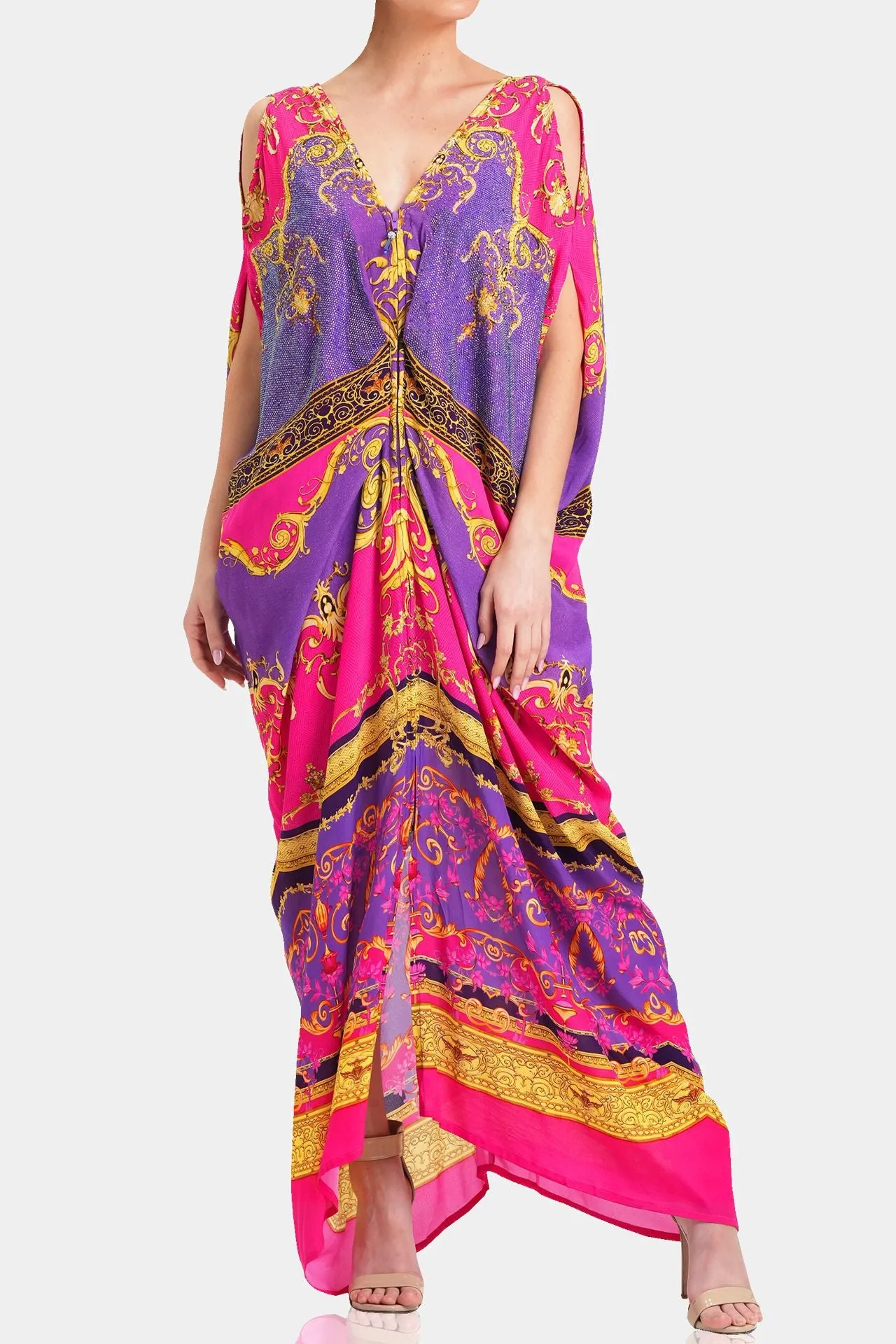 Ruched Drape Gown