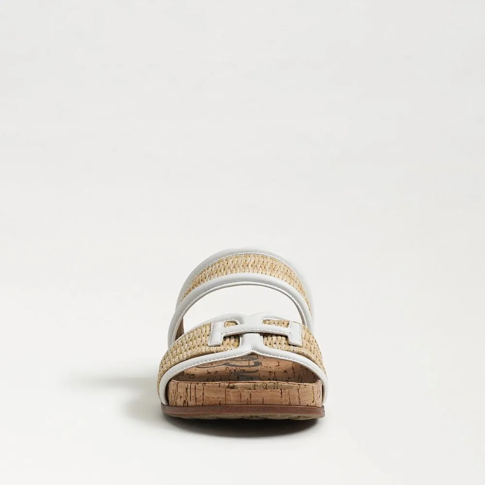 Sam Edelman Rowan Double Strap Sandal in Dark Natural/Bright White
