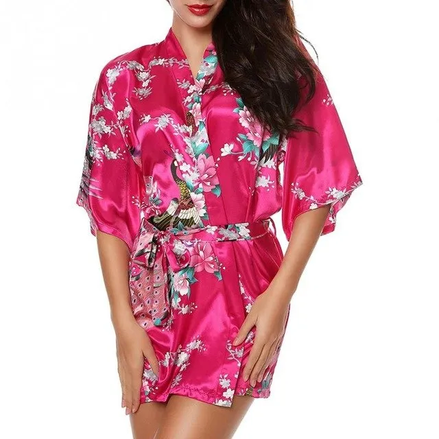 Satin Robes Kimono for Brides