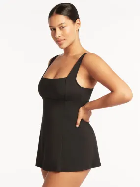 Sea Level Essential Square Neck Swim Dress