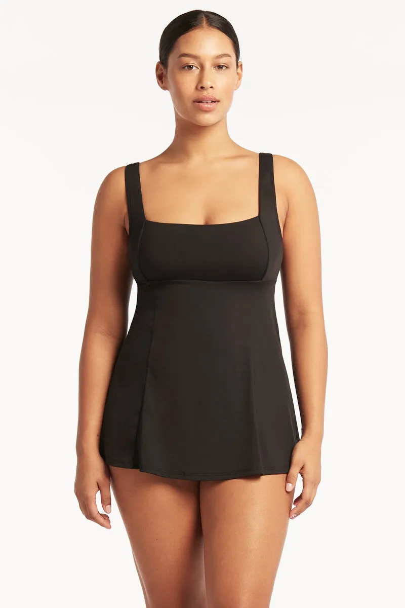Sea Level Essential Square Neck Swim Dress