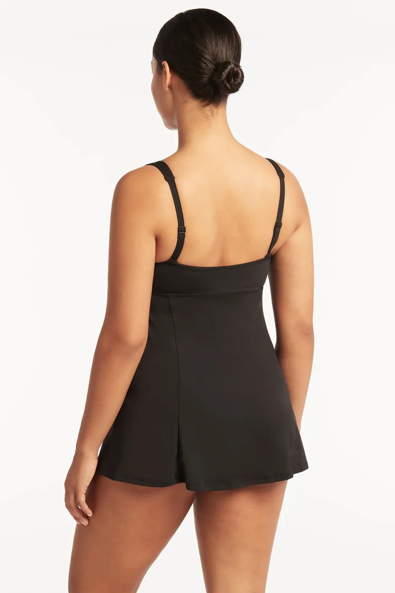 Sea Level Essential Square Neck Swim Dress
