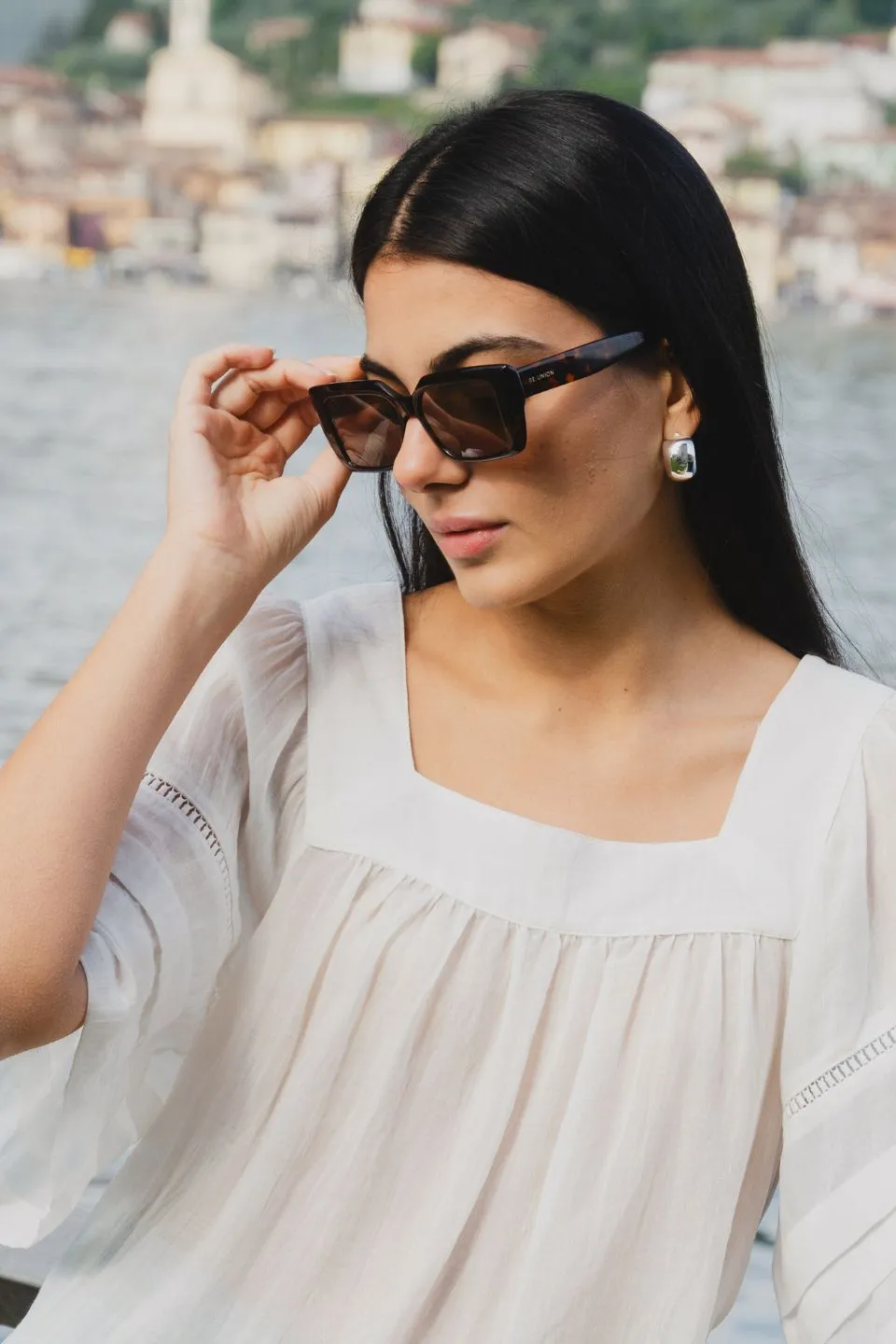 Soho Dark Tort Square Sunglasses