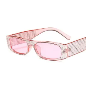 Square Frame Studded Sunglasses