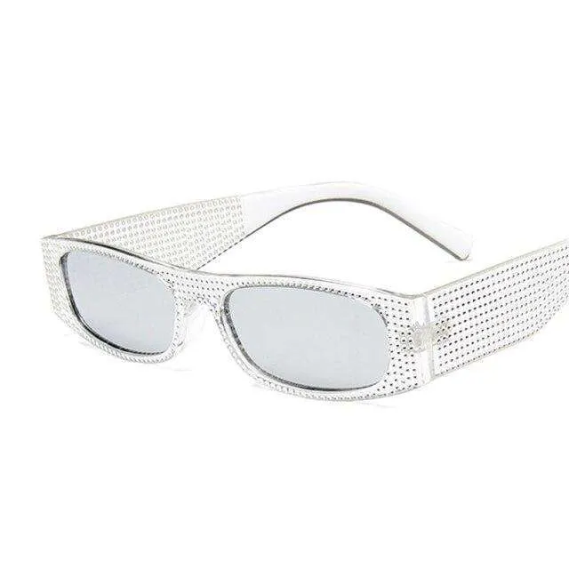 Square Frame Studded Sunglasses