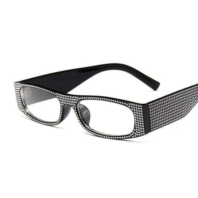 Square Frame Studded Sunglasses