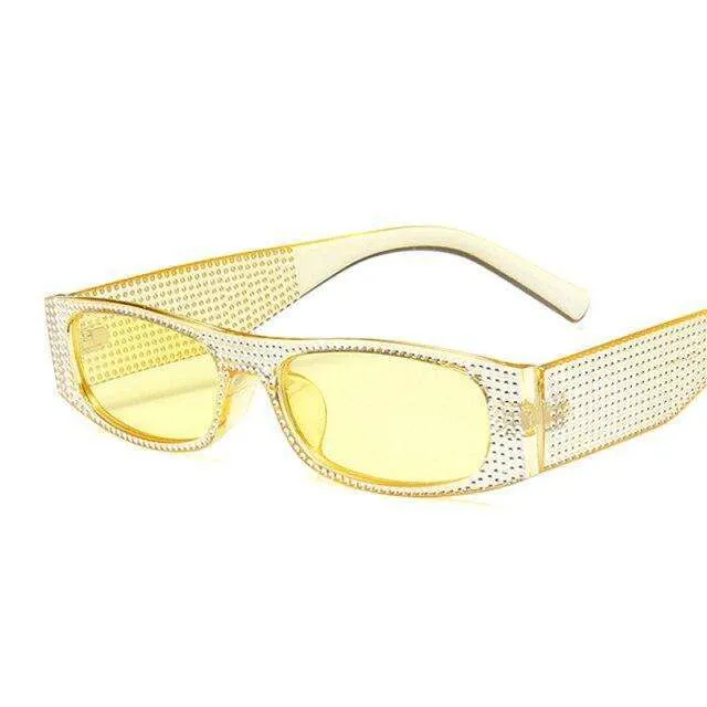 Square Frame Studded Sunglasses